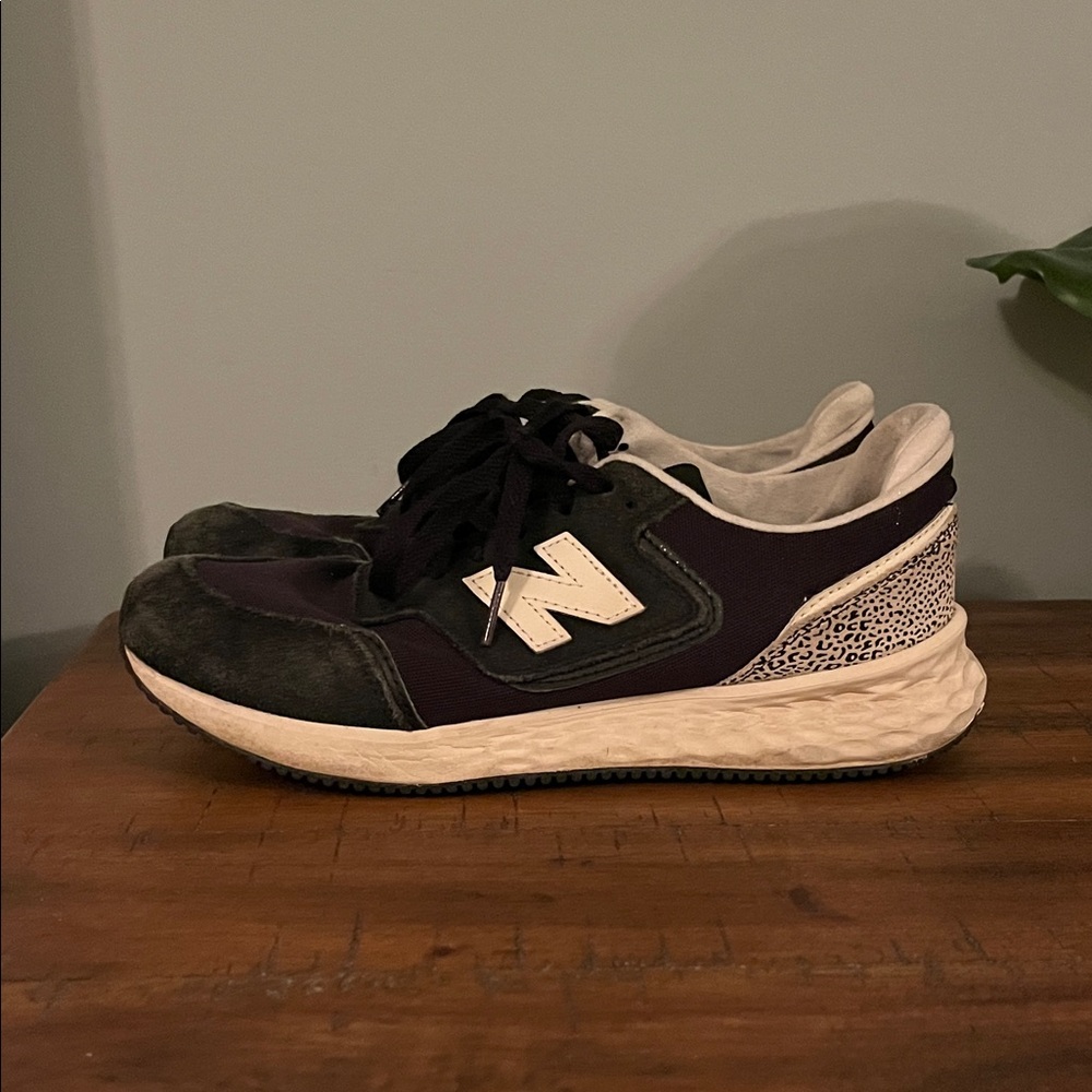 New Balance Black, White & Gray Athletic Sneakers
